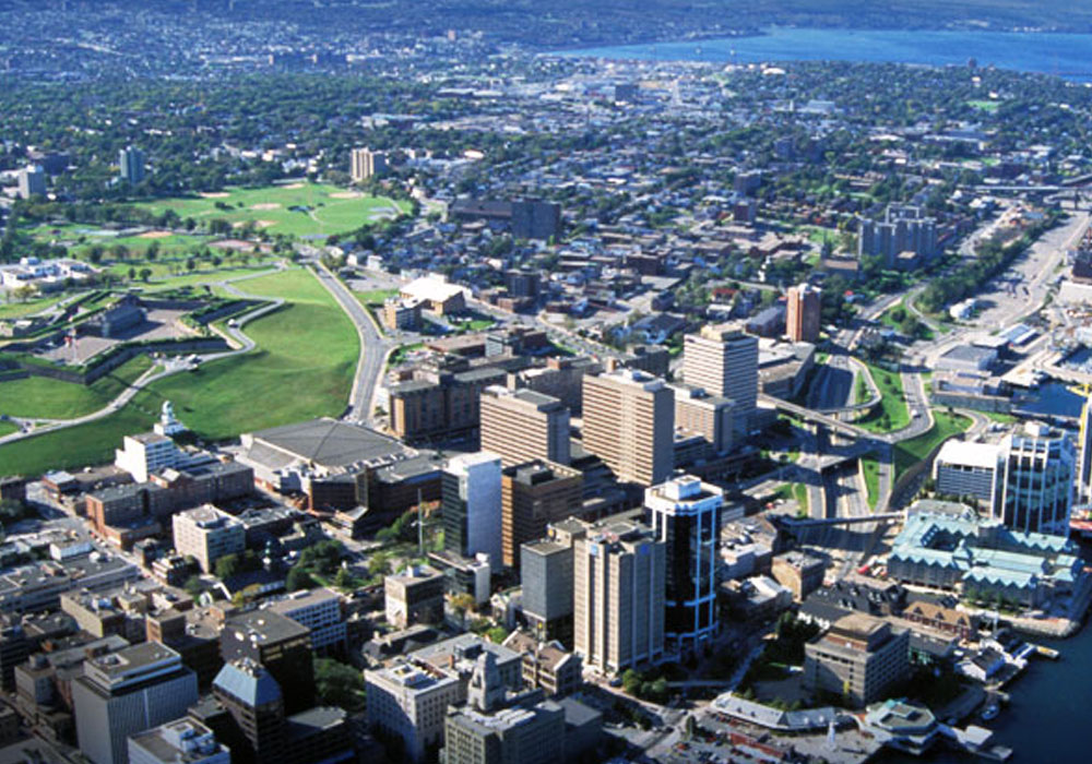 Halifax Aerial View With High Rise Buildings 
